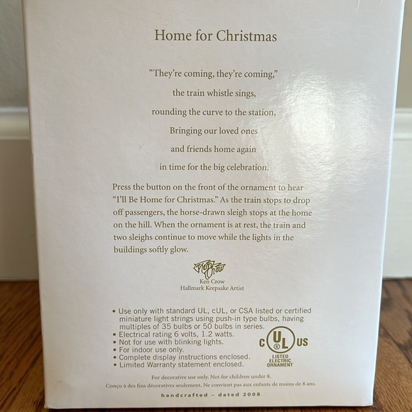NIB 2008 Hallmark Keepsake Home for Christmas Ornament - Picture 2 of 5